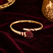 Crimson Pleat Bracelet