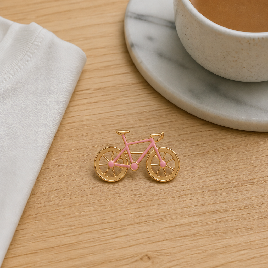 Pink Spin Brooch