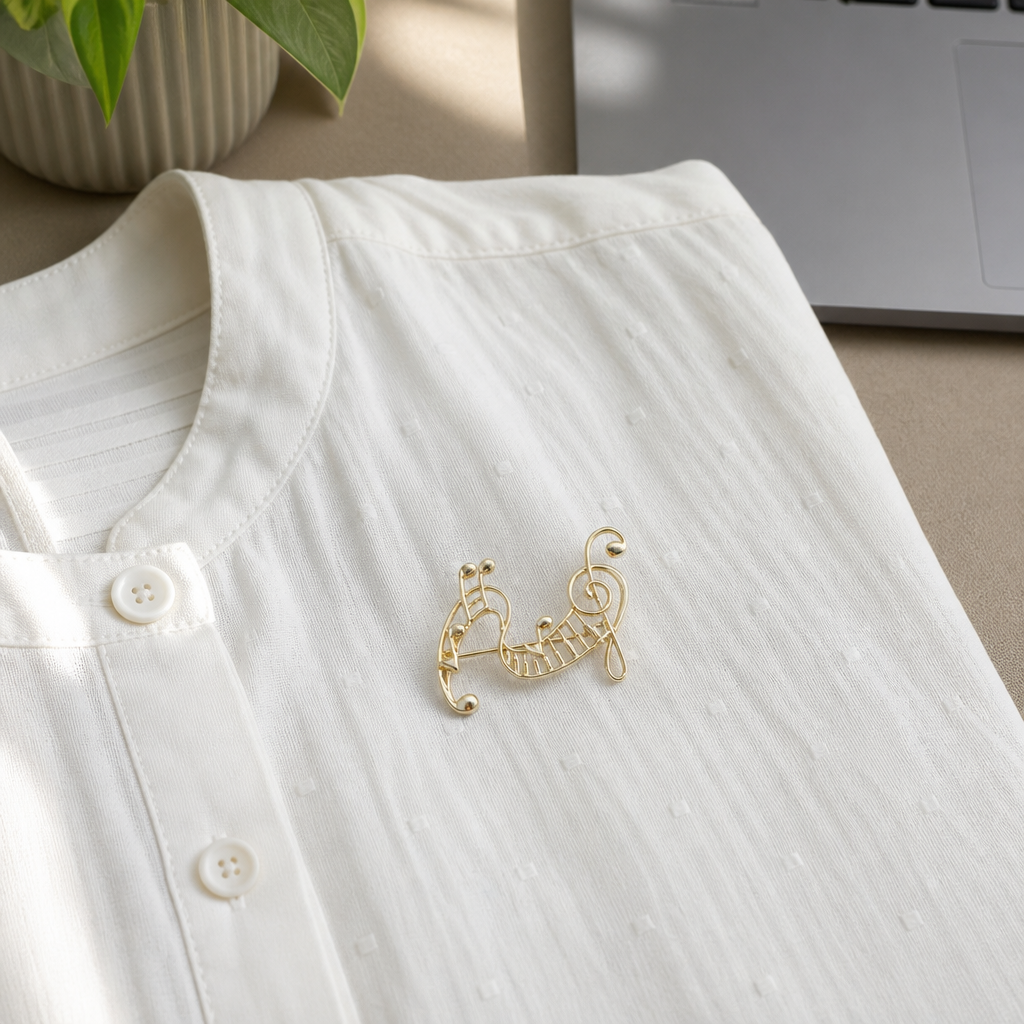 Melody Notes Brooch