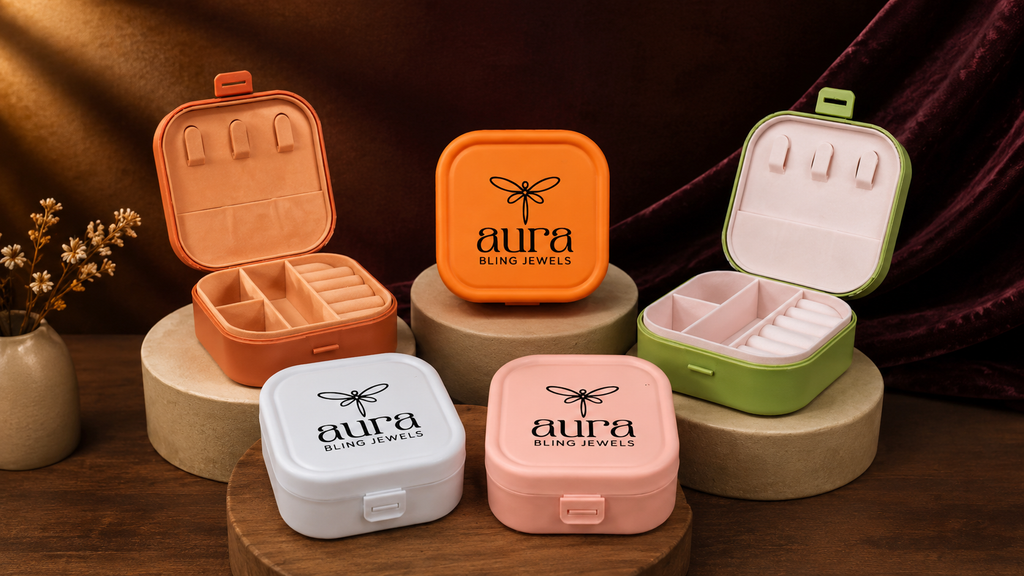 Aura Bling Travel Jewelry Organizer Case