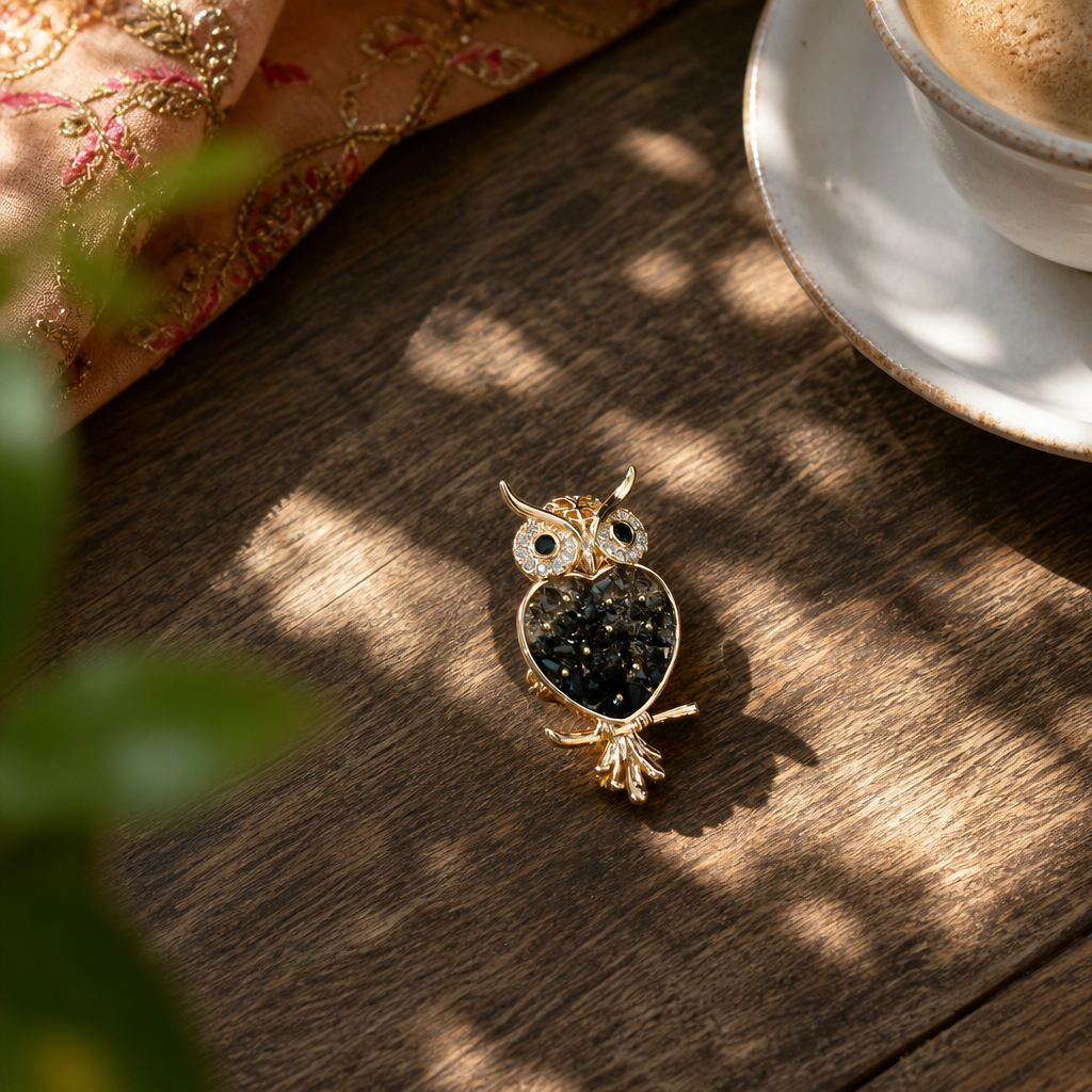 Hootelle Owl Brooch
