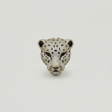 Panther Gleam Brooch in Silver Tone - Product View