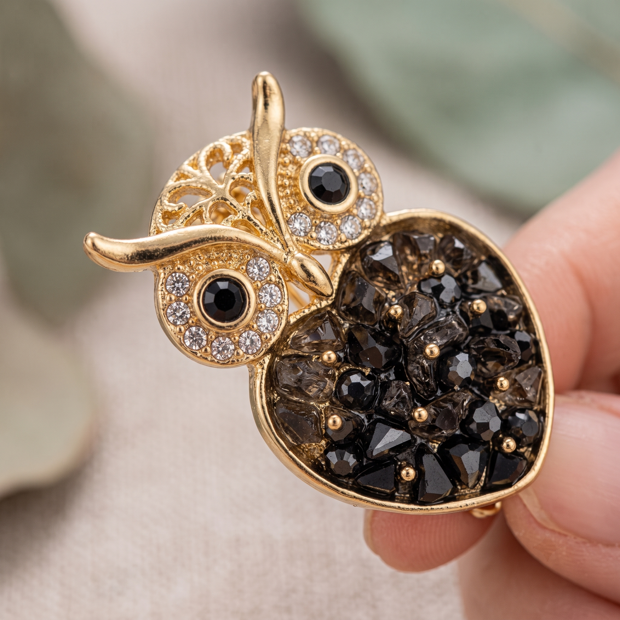 Hootelle Owl Brooch
