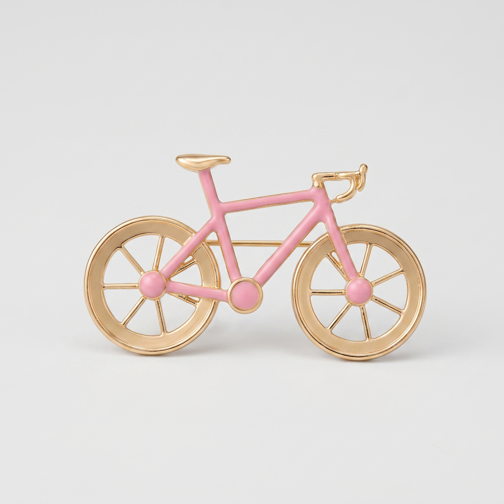 Pink Spin Brooch