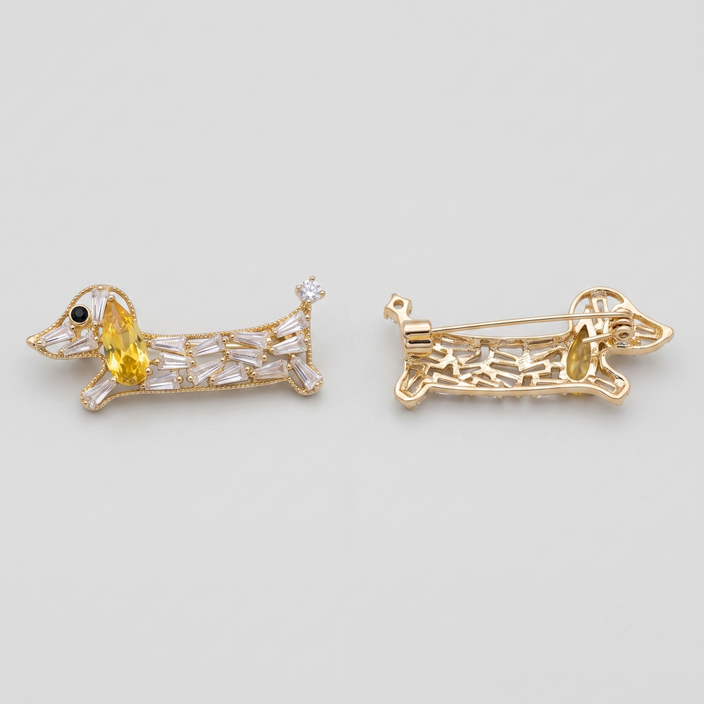 Doxie Spark Brooch