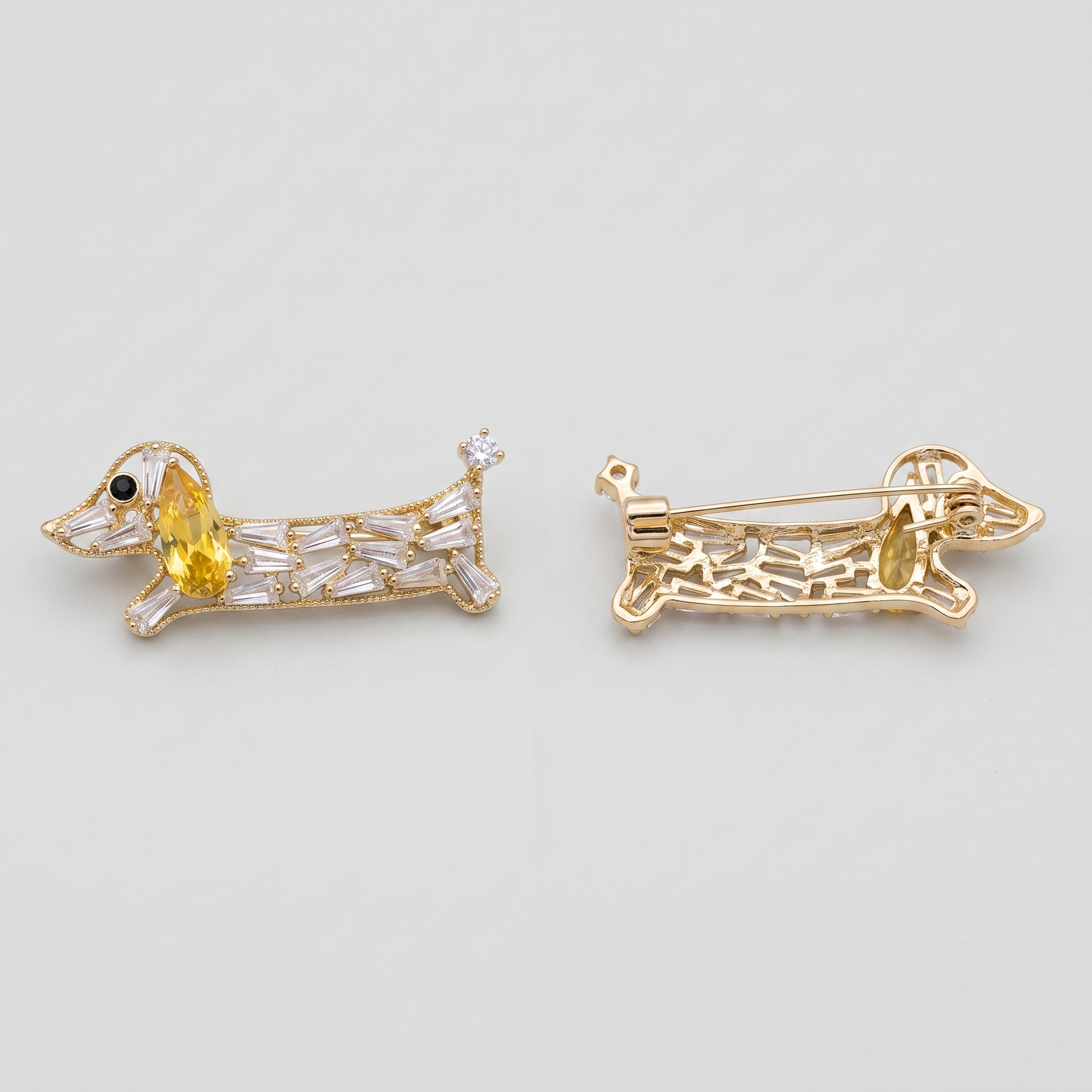 Doxie Spark Brooch