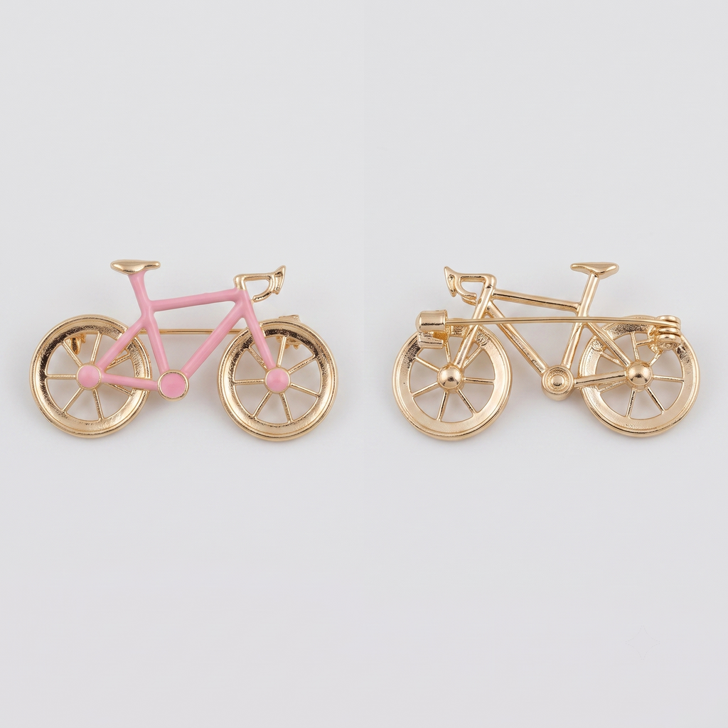 Pink Spin Brooch