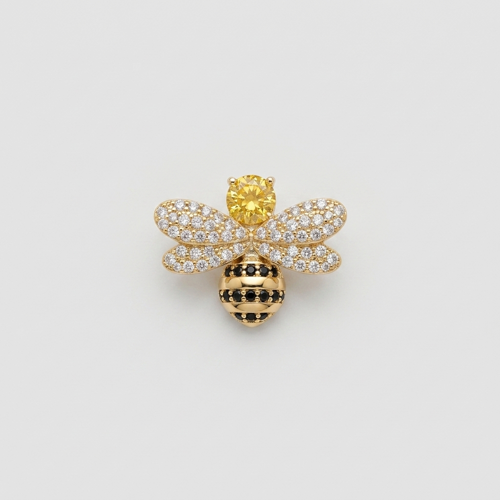 Honey Gem Brooch