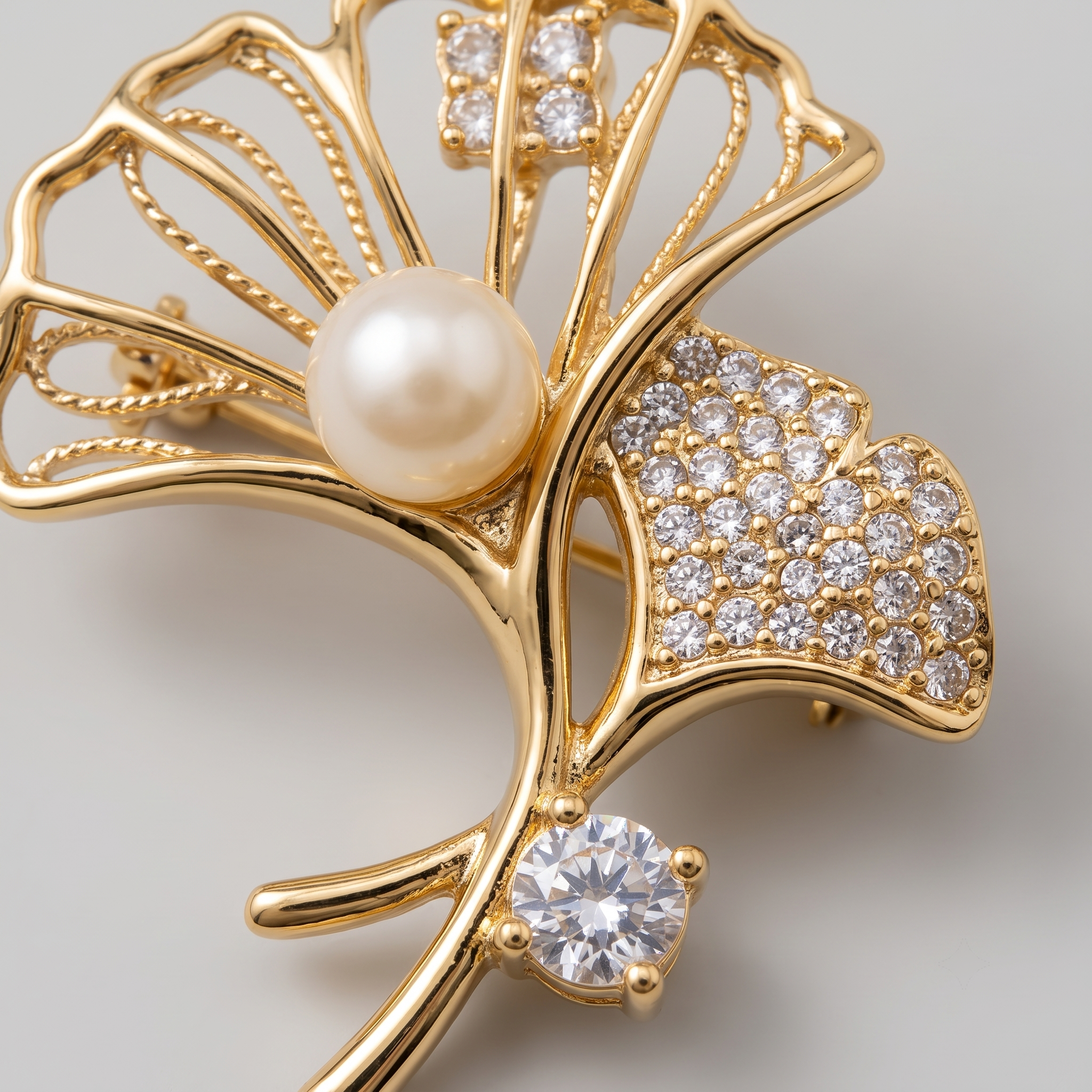 Pearl Branch Brooch