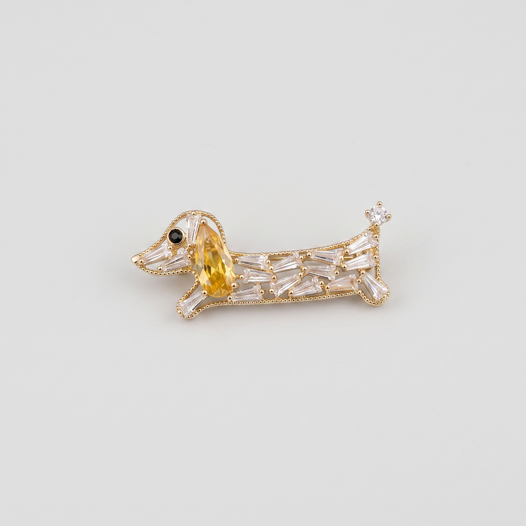Doxie Spark Brooch