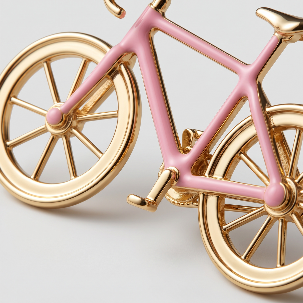 Pink Spin Brooch