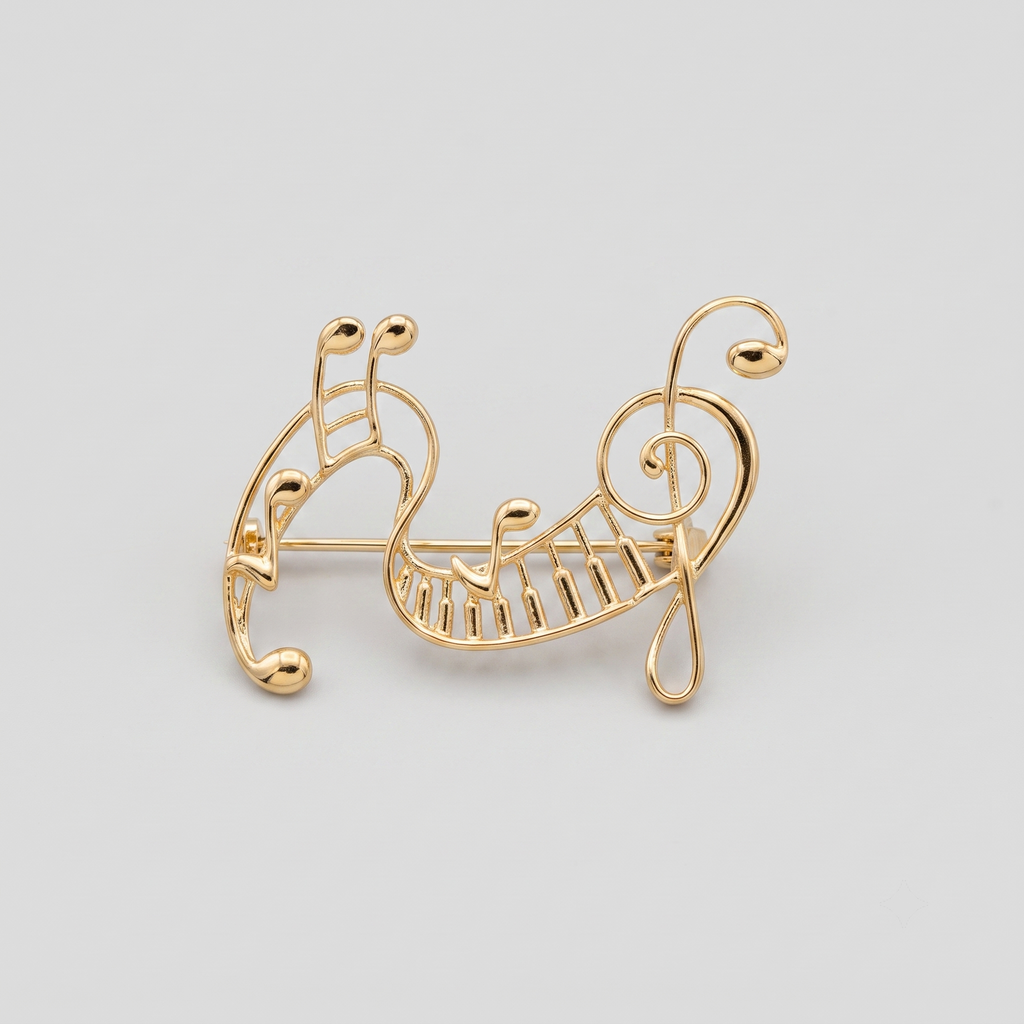 Melody Notes Brooch