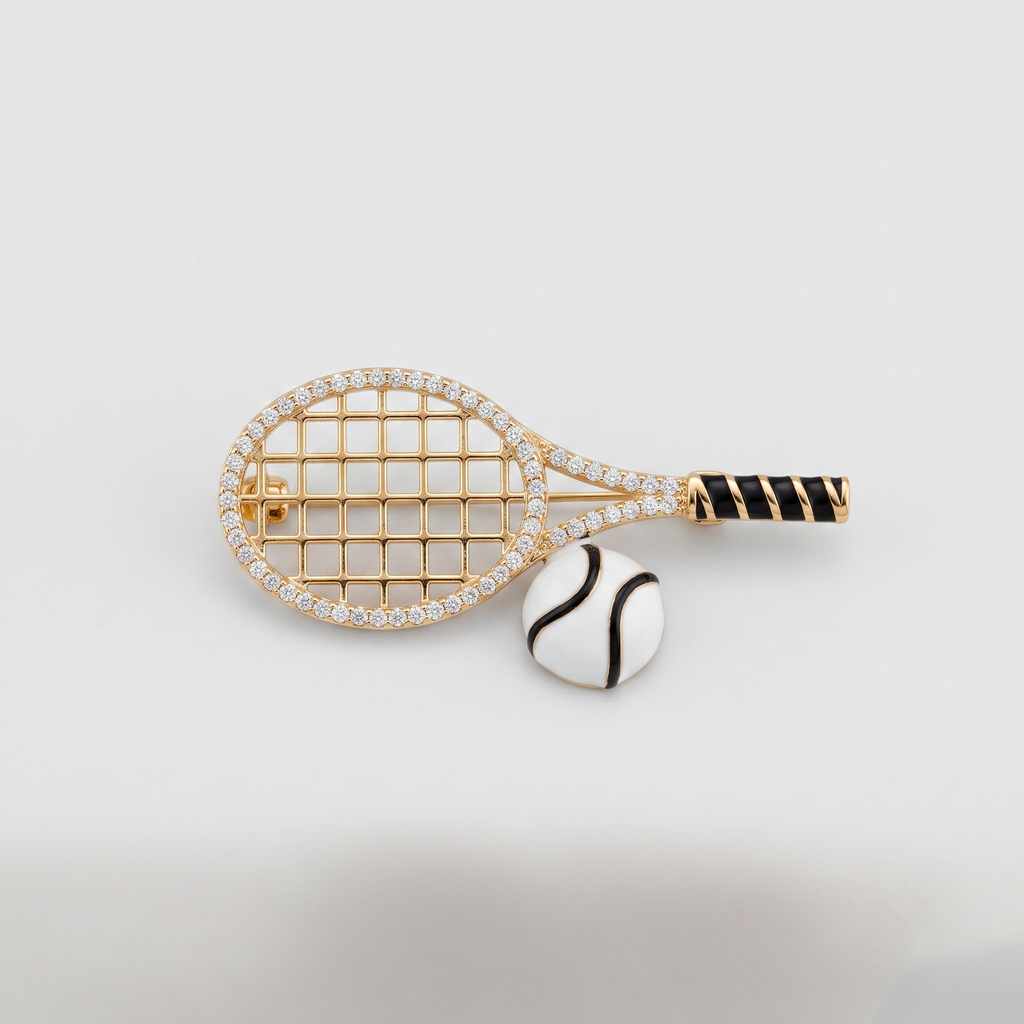 Tennis Twinkle Brooch