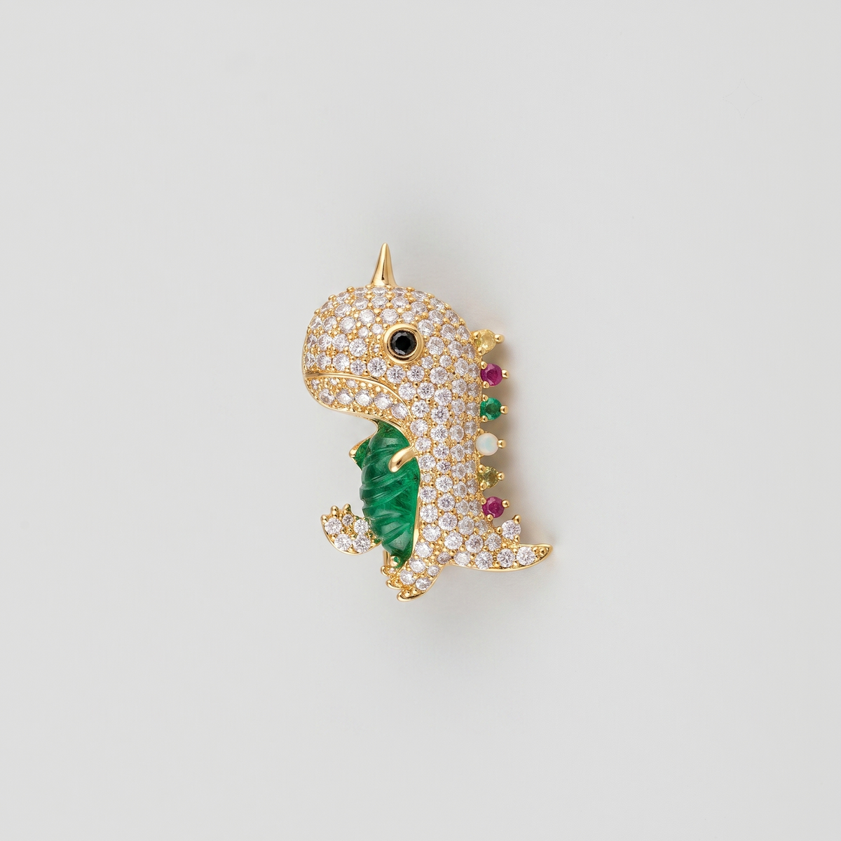 Dino Wink Brooch