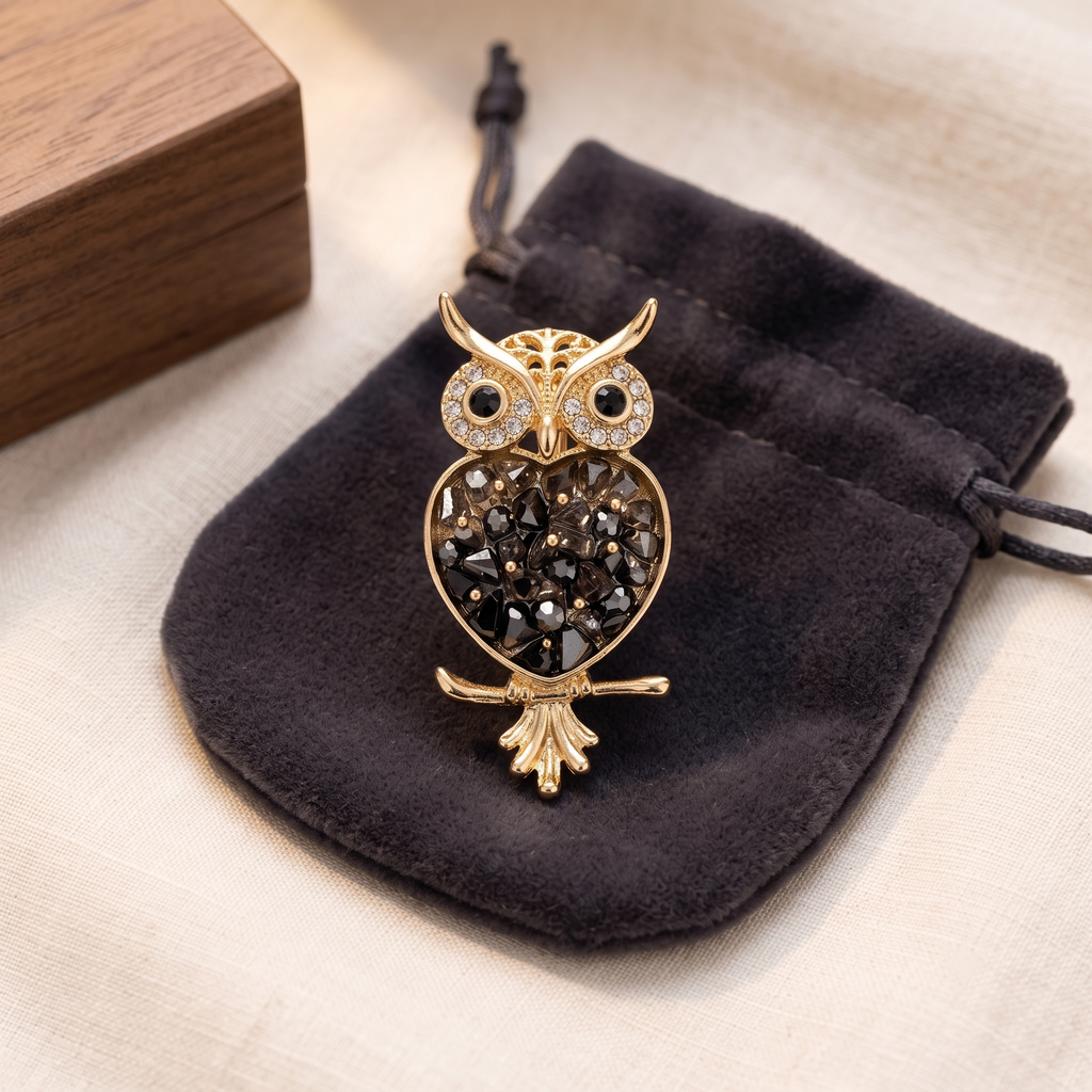 Hootelle Owl Brooch