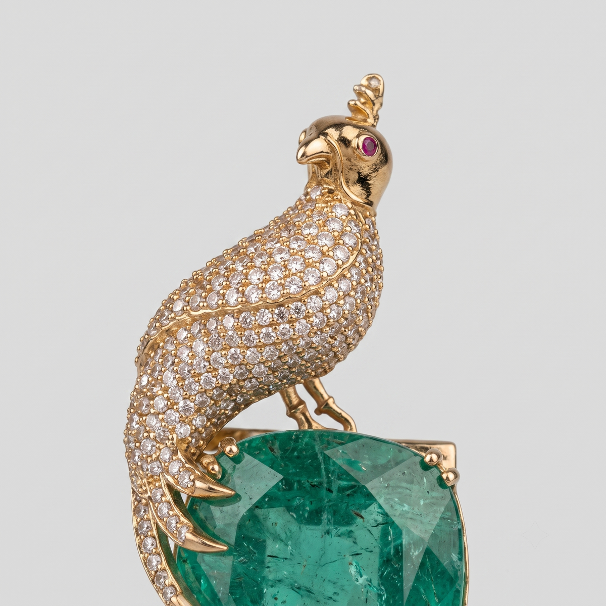 Jewel Perch Brooch