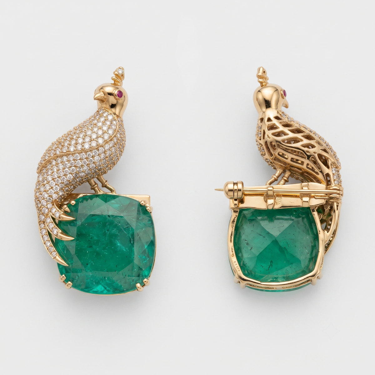 Jewel Perch Brooch