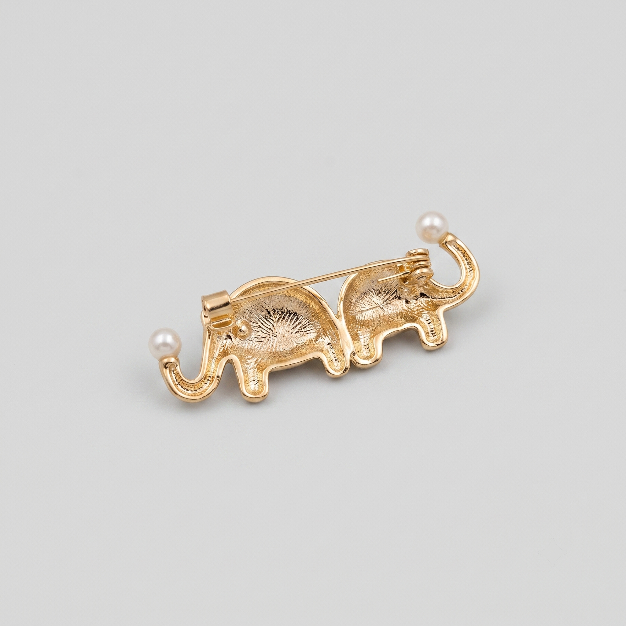 Golden Duo Brooch